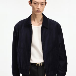 티엔지티 Velvet Blouson (Navy) TNJU6F104N2