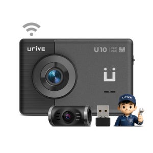 [26년형] 유라이브 U10 와이파이 전후방 FHD 2채널 블랙박스 32GB, 설치비포함