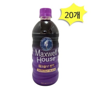 맥스웰하우스 헤이즐넛 블랙 500ml x 20개 커피 음료 로스팅