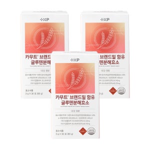카무트 브랜드밀 글루텐분해효소 소화효소 3g 30포, 3개