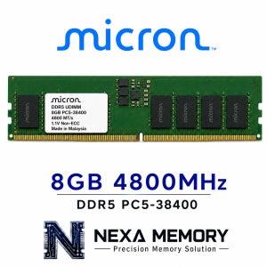 마이크론 데스크탑 메모리 DDR5 8GB 4800 PC5 38400 UDIMM