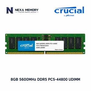 마이크론 데스크탑 메모리 DDR5 8GB 5600 PC5 44800 UDIMM