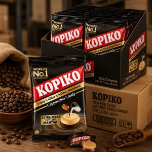코피코 카푸치노 캔디 175g x 24입 1박스 커피사탕 대용량 인도네시아 수입캔디 업소용