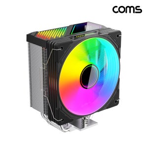 컴스 BF539 CPU 쿨러 120mm ARGB 인텔 AMD 온도확인 디스플레이
