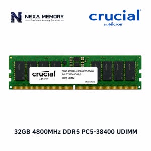 마이크론 데스크탑 메모리 DDR5 32GB 4800 PC5 38400 UDIMM