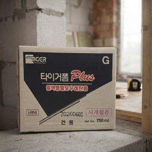 승현기업 타이거폼 플러스 건용 우레탄폼 750ml 틈새충진 단열 폼건용 1박스 15개