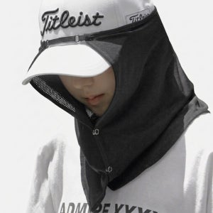 사이즈 조절 캡 선가드 UV차단 남여공용 냉감 쿨링 여름 햇빛가리개 골프마스크 모자부착