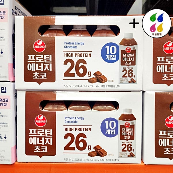 서울우유 프로틴 초코 에너지 240ml 10입 택배칼 세트