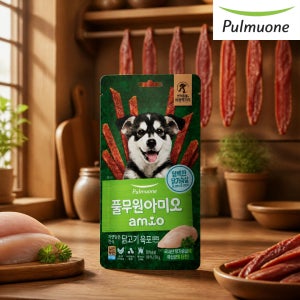 풀무원 아미오 자연담은간식 닭고기 육포 유산균+ 강아지 건강간식 50g 1개