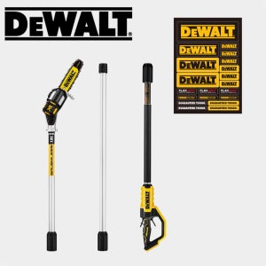 디월트 20V 충전 장대 체인톱 DCMPS567N 200mm(8인치) 베어툴 스티커