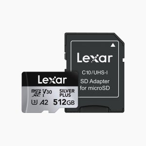 Lexar 렉사 512GB 마이크로 SD카드 Silver PLUS UHS-I V30 A2
