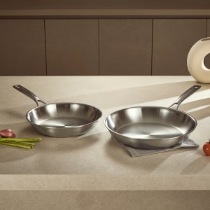 쿠자 316Ti 라인커퍼 통5중 스텐 후라이팬 28cm