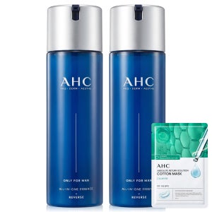 AHC 온리포맨 올인원 에센스 남성 화장품 남자 스킨 로션 200ml, 2개