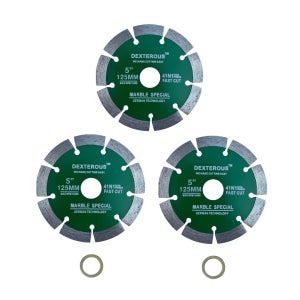 석재 그라인더날 125mm 3p 내경20mm 석재용 다이아몬드 마른날 절단석 콘크리트 돌