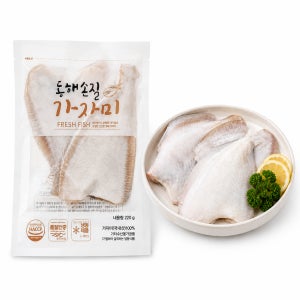 [양포어장] 국내산 냉동가자미 220g, 4개