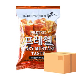 해칫온 프레첼 과자 개별포장 안주 간식 허니향머스타드, 85g, 20개