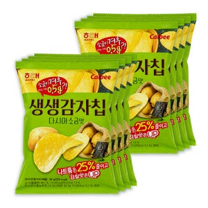 해태 생생감자칩 다시마소금맛 (38gX4번들) x2