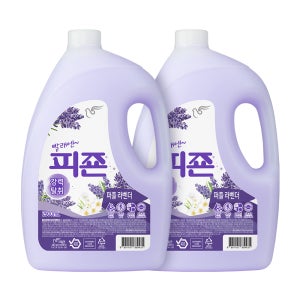 피죤 강력탈취 섬유유연제 레귤러 퍼플라벤더, 2.9L, 2개