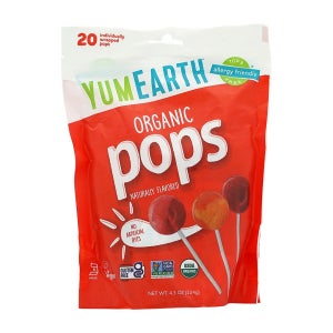 야미얼스 오가닉 팝스 20팝스 124g YumEarth Organic Pops