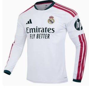 아디다스 레알마드리드 26-27 L/S 홈저지 긴팔티 축구유니폼 KC3952
