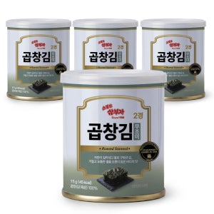 소문난삼부자 무조미곱창김 캔김 15g 4캔