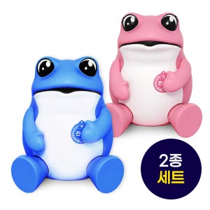 (2종 세트) 진로 자이언트 두꺼비 피규어 대형 술집 대왕 왕 굿즈 개업 선물 블루 핑크