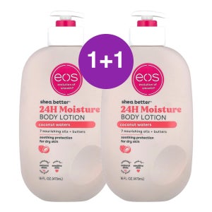 EOS Shea Better 24H 모이스처 바디 로션 코코넛 워터 473ml, 2개