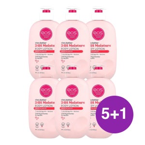 EOS Shea Better 24H 모이스처 바디 로션 자스민 복숭아 473ml, 6개