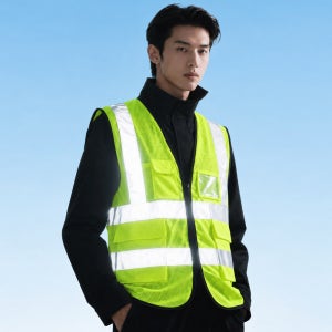 형광 안전 조끼 여름 조끼 메쉬 신호수 관리자 공구 배달 라이더 조끼 V002 망사