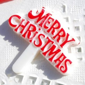 크리스마스 (X-MAS) 백색 팻말(소)-50개