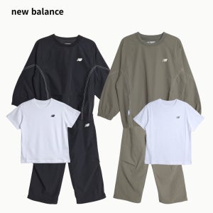 뉴발란스 키즈 셋업 3PCS 우븐 상하의 세트 유아 어린이 등원룩 유치원 초등학생