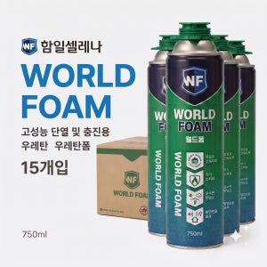 함일셀레나 월드폼 사계절용 우레탄폼 750ml 건타입 15개