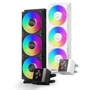 PCCOOLER CPS DC360 PRO ARGB DISPLAY 블랙 인텔 AMD 겸용 수랭 CPU 쿨러