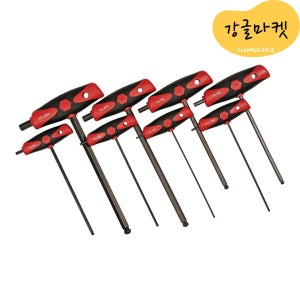 비하 Wiha 33496 메트릭 볼엔드 T핸들 육각렌치 세트 8종