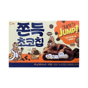 청우 쫀득초코칩 5개입 90g 1개