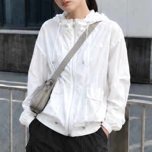 노스페이스 화이트라벨 여성용 바람막이 스트링 초경량 여름 자켓