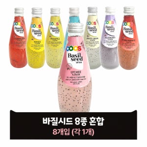 바질씨드 음료 쿠스 290ml 8병 혼합