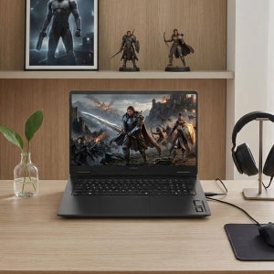 HP 라이젠5 340 RTX 5060 오멘 17-DB1008AX DDR5 16GB NVMe 1TB 윈도우11홈 게이밍 그래픽 영상편집 대화면 고사양 작업 노트북