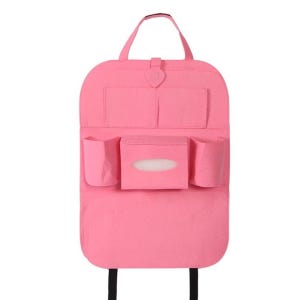 루이 자동차 수납포켓(핑크) 뒷자석 시트백