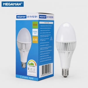 메가맨 미사일 벌브 LED (1등급) MEGA M2 E39 KS 60W, 주광색