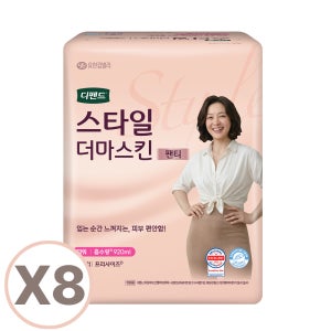 [국내생산] 디펜드 스타일 언더웨어 요실금 팬티형 성인용 기저귀 더마스킨 여성 파워, 8개입, 8팩