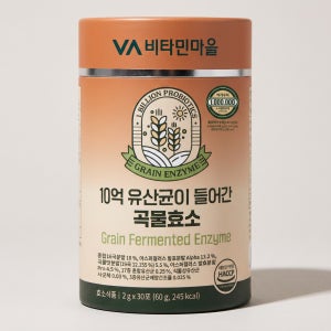 비타민마을 10억 유산균이 들어간 곡물효소 식습관 과식 케어 30포 1개
