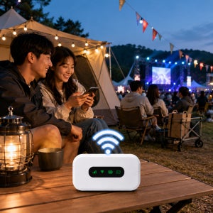 캠핑행사 인터넷 LTE 5G 무선공유기 페스티벌 와이파이 유심 무선인터넷