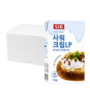 선인 사워크림 LP 1kg x 12개 (1박스) 발효 생크림 샤워크림 [아이스박스포장]