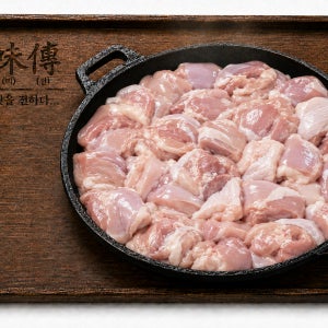 [미전] 촉촉하게 염지한 순살 닭다리살 1kg