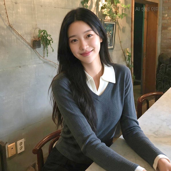 로엠 배색 카라 풀오버 RMKAG49R12