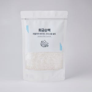 회금 순백 히말라야 화이트 크리스탈 솔트 1kg 굵은입자(알갱이 타입) 미네랄 소금
