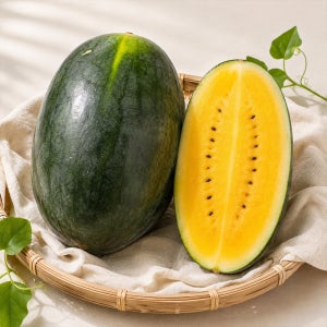 제주 꿀 망고수박 고당도 노란수박 3~4kg 국내산 안전포장