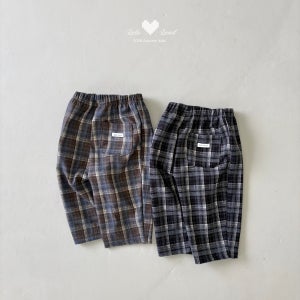 [시호베베] 26가을 라라랜드 팬시체크바지(XS-XL) 키즈 아동 유아 어린이집 등원룩
