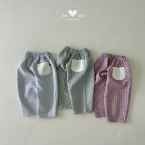 [시호베베] 26가을 라라랜드 리츠체크바지(XS-XL) 키즈 아동 유아 어린이집 등원룩